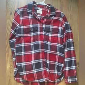 Womens button down flannel